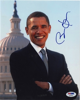 Barack Obama Autographed 8x10 Photograph (PSA/DNA)